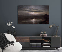 The Elbe In Moonlight by Johan Christian Dahl