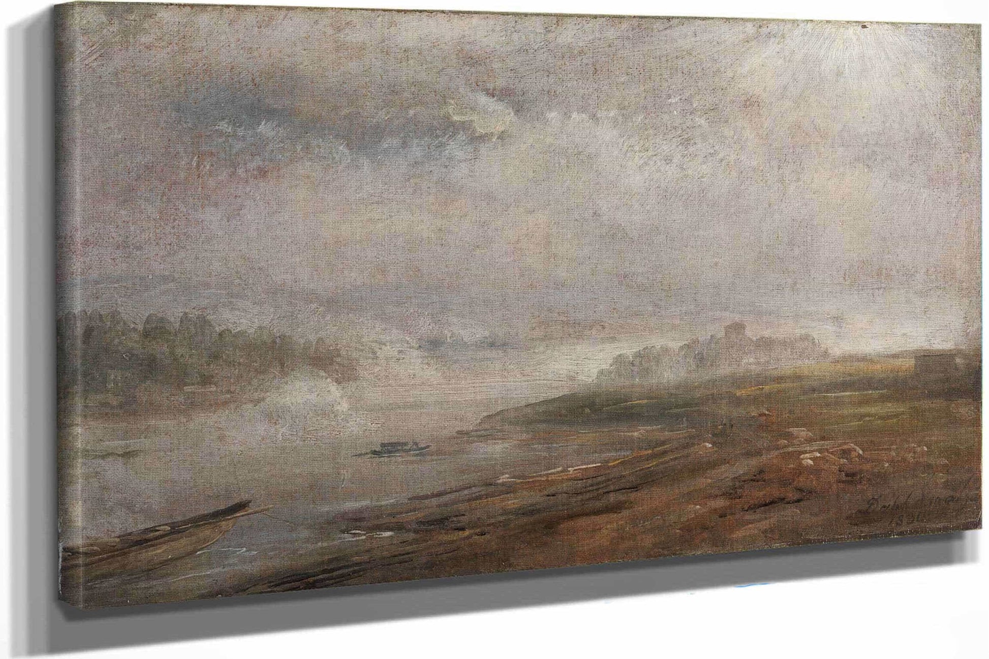 The Elbe On A Foggy Morning by Johan Christian Dahl