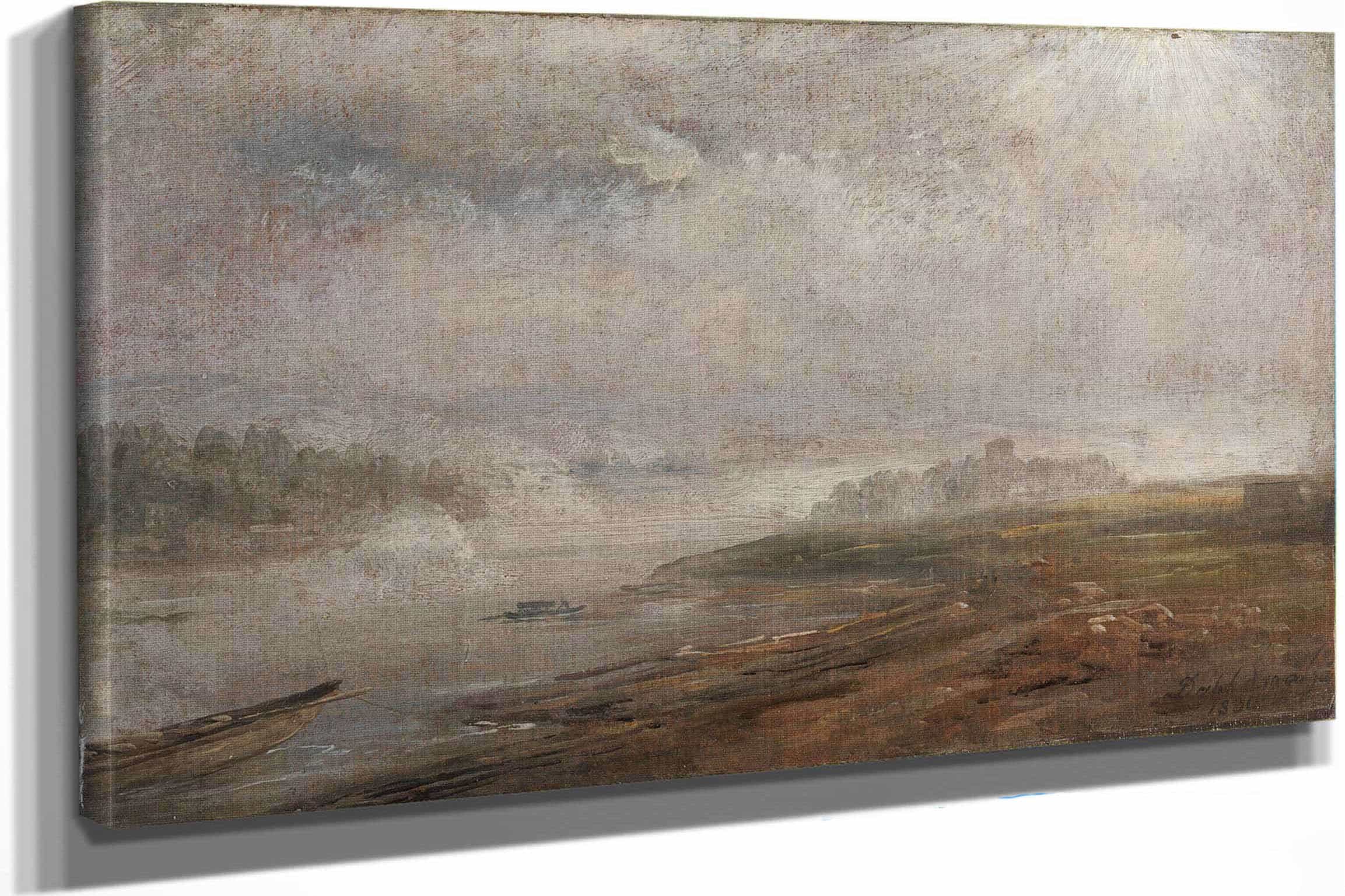 The Elbe On A Foggy Morning by Johan Christian Dahl