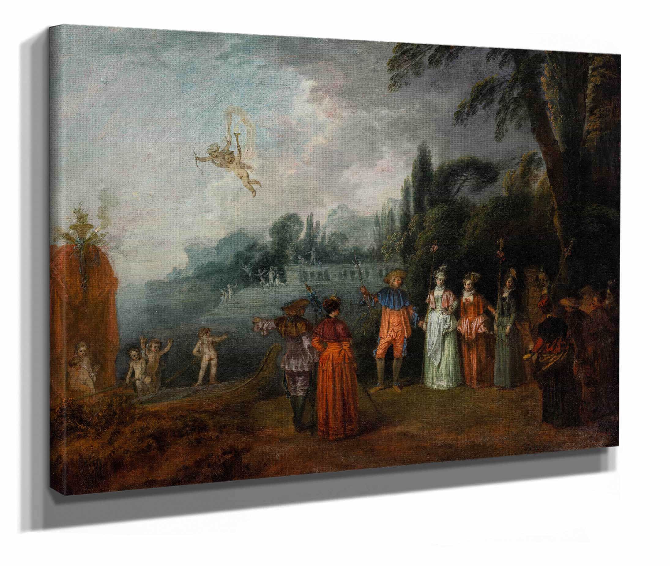 The Embarkation For Cythera by Jean Antoine Watteau