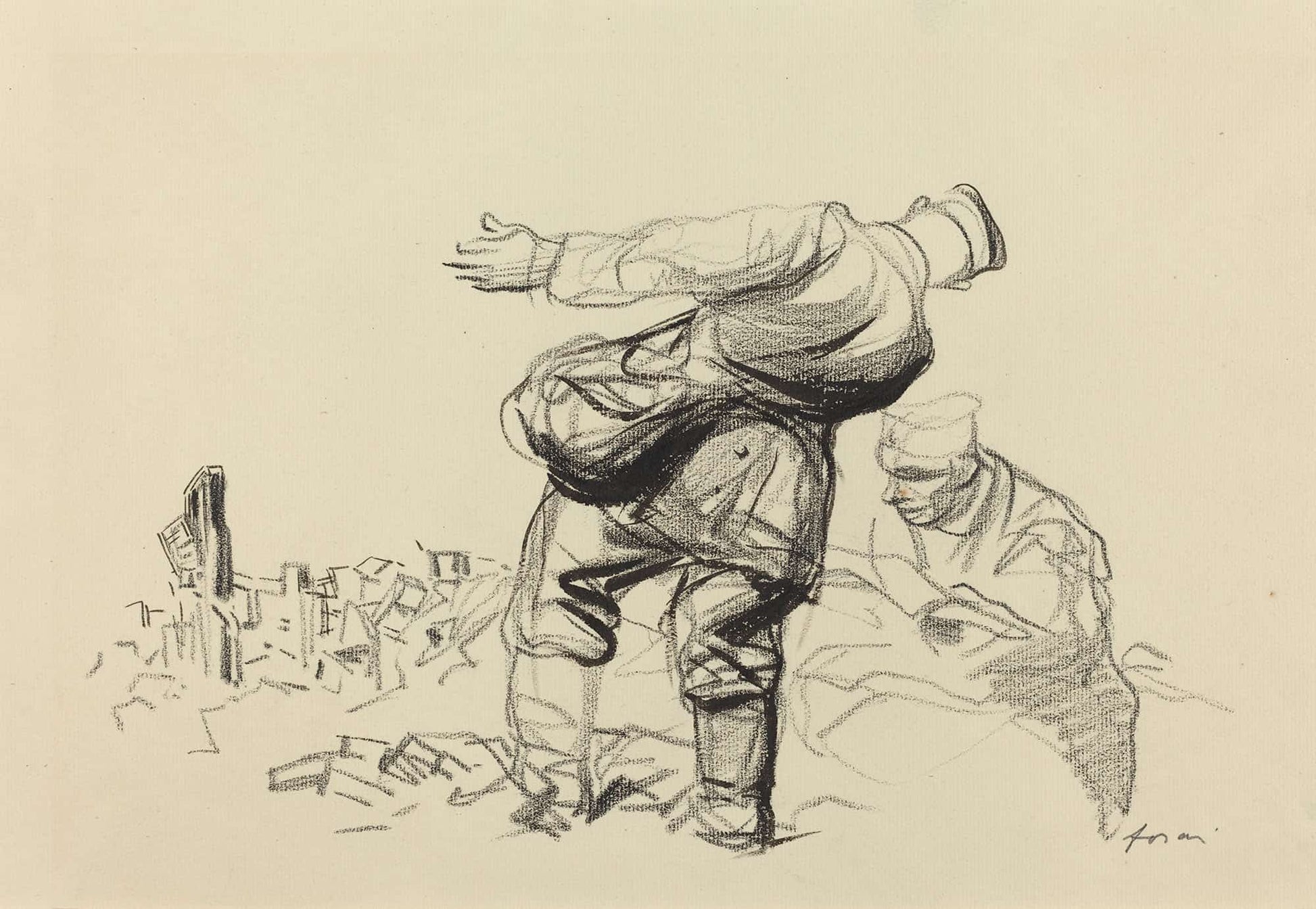 The Empire Destroys The Republic Pays Probably by Jean Louis Forain