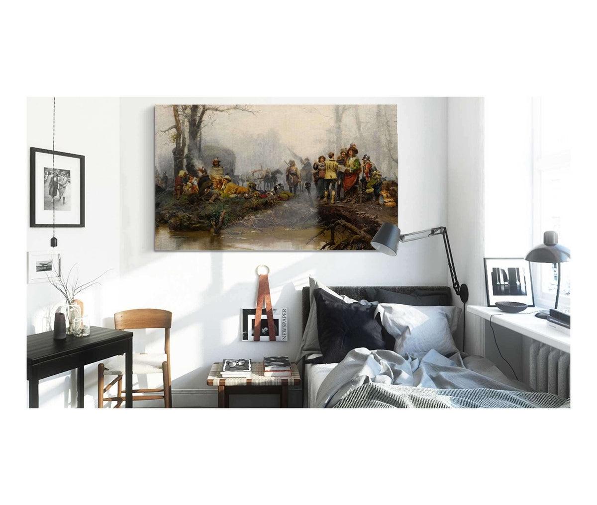 The Encampment by Cesare Auguste Detti