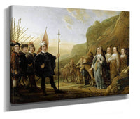 The Encounter David And Abigail Portrait Lowijs Jacobsz Molenschot by Aelbert Cuyp