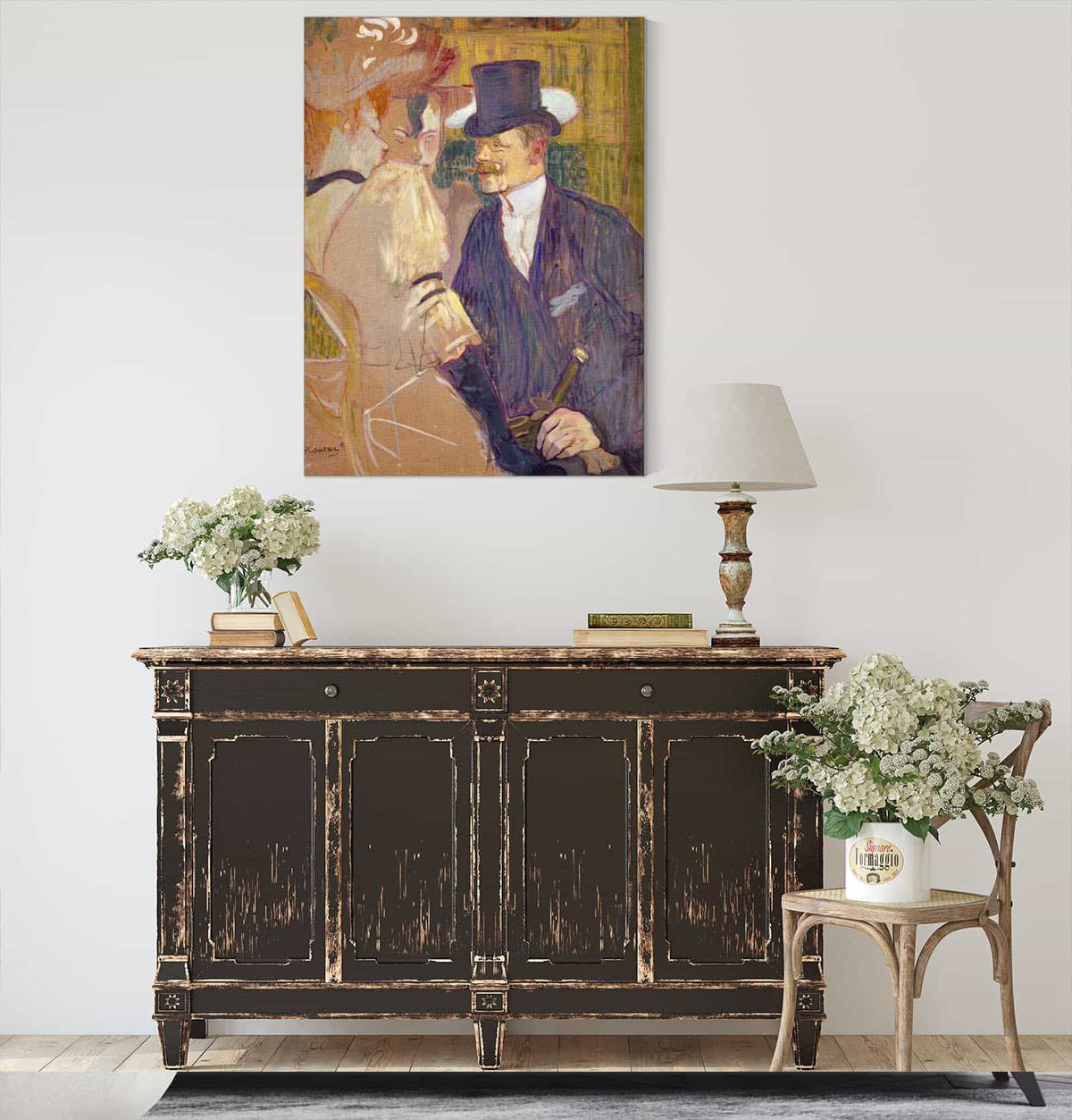 The Englishman William Tom Warrener   At The Moulin Rouge by Henri De Toulouse Lautrec