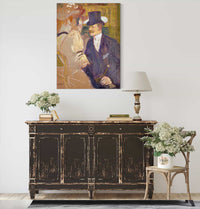 The Englishman William Tom Warrener   At The Moulin Rouge by Henri De Toulouse Lautrec