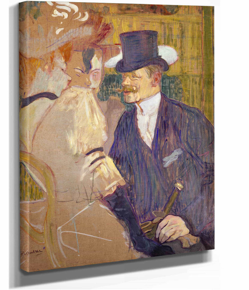 The Englishman William Tom Warrener   At The Moulin Rouge by Henri De Toulouse Lautrec