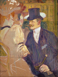 The Englishman William Tom Warrener   At The Moulin Rouge by Henri De Toulouse Lautrec