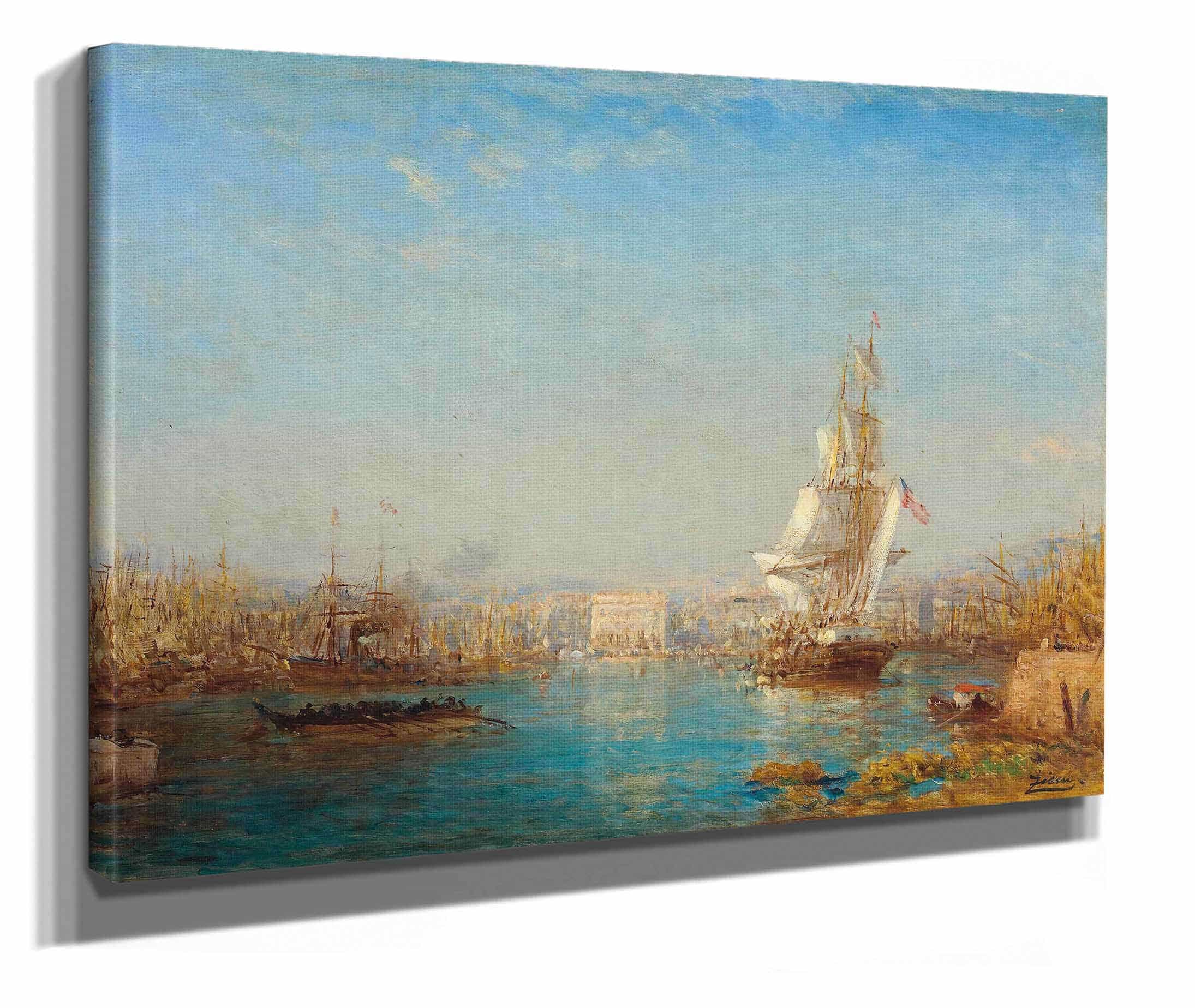 The Entrance To The Canal Marseille by Felix Ziem