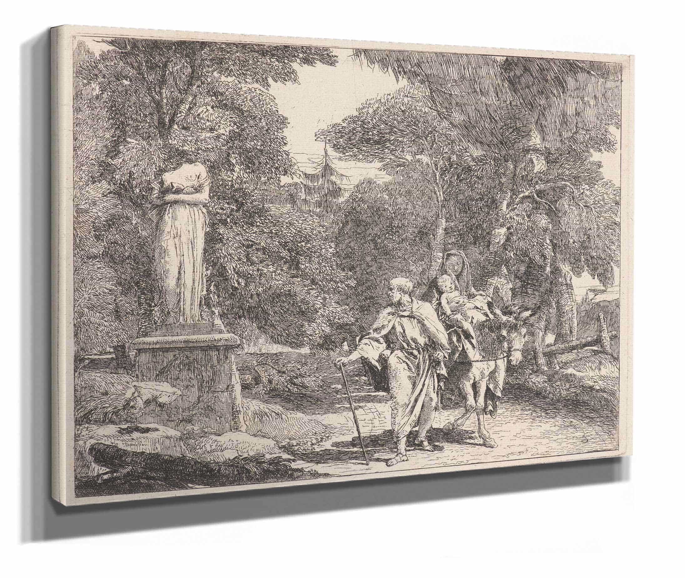 The Episode Of The Falling Idol  by Giovanni Domenico Tiepolo