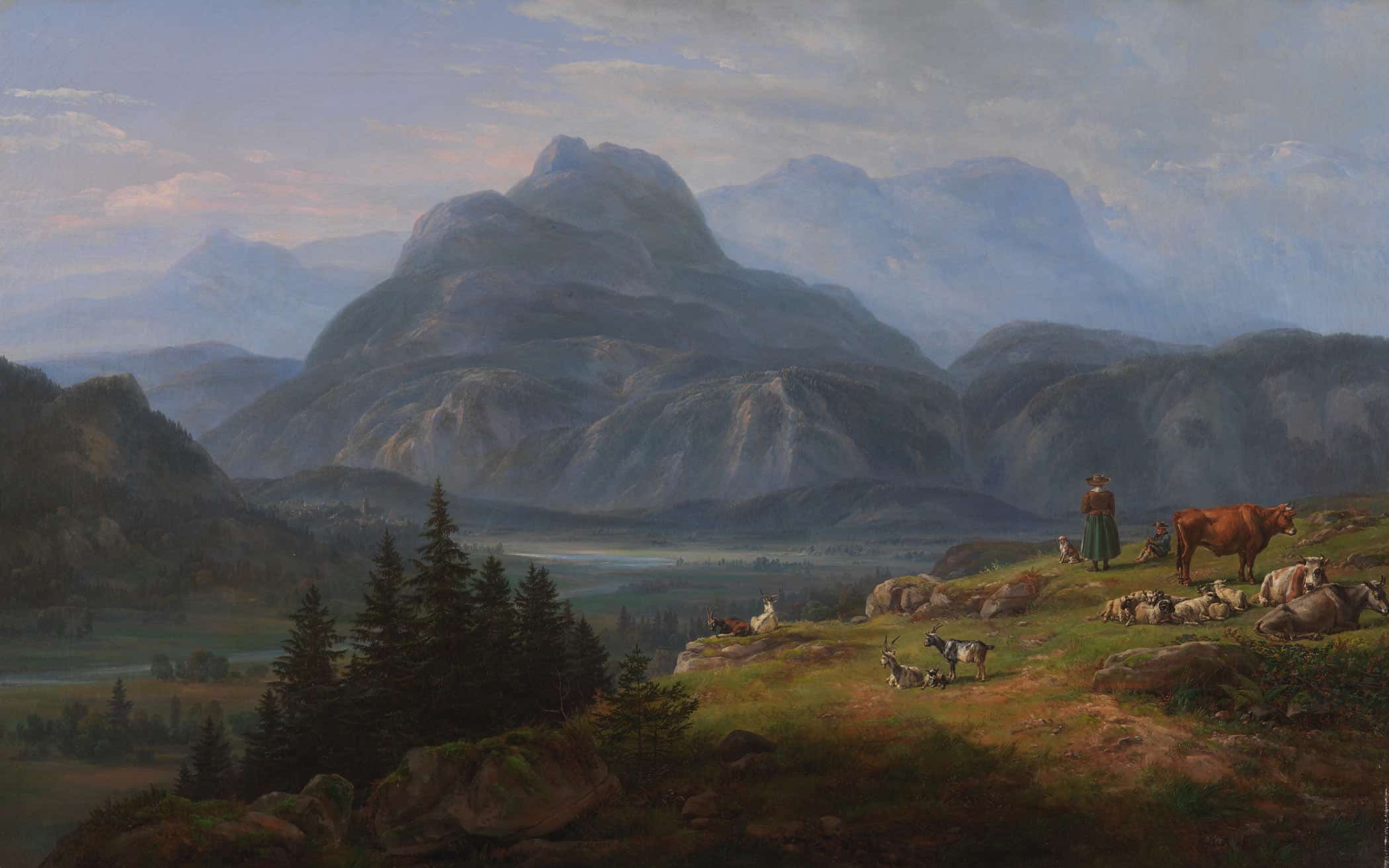 The Etsch Valley Near Roveredo by Johan Christian Dahl