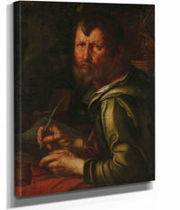 The Evangelist Saint Luke  by Joachim Wtewael