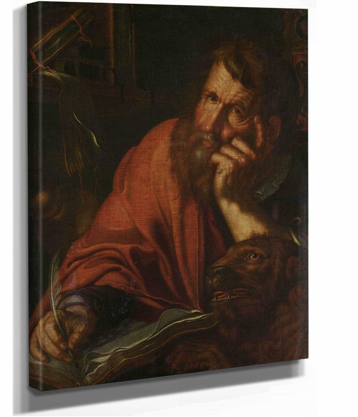 The Evangelist Saint Mark  by Joachim Wtewael