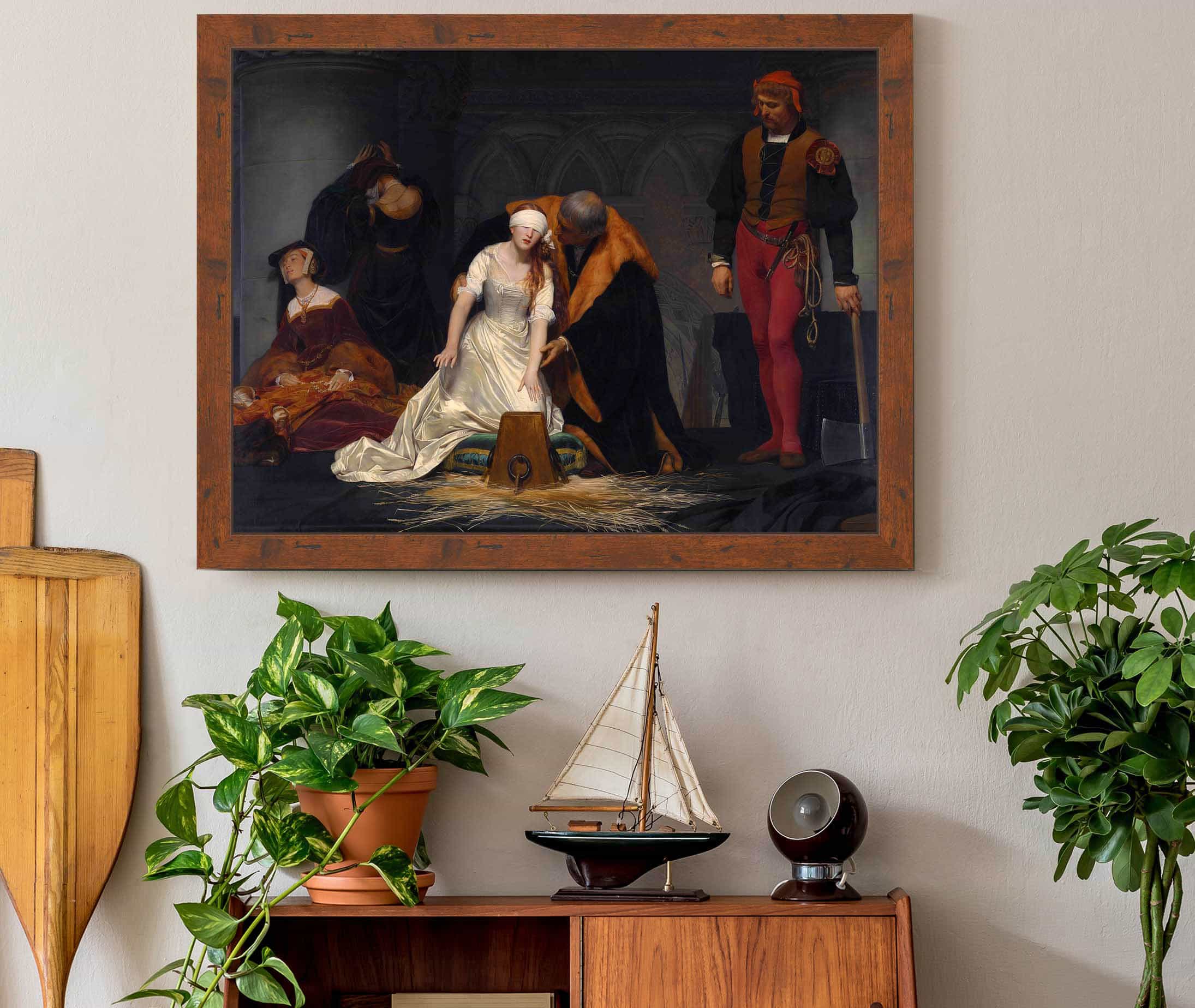 The Execution Of Lady Jane Grey In The Tower Of London In The Year by Paul Delaroche
