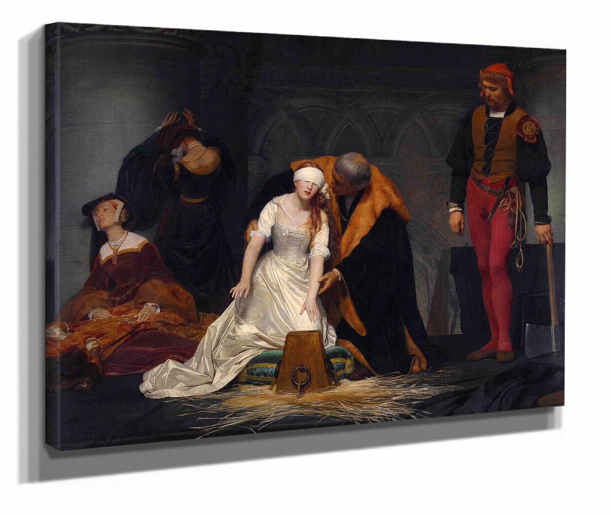 The Execution Of Lady Jane Grey In The Tower Of London In The Year by Paul Delaroche
