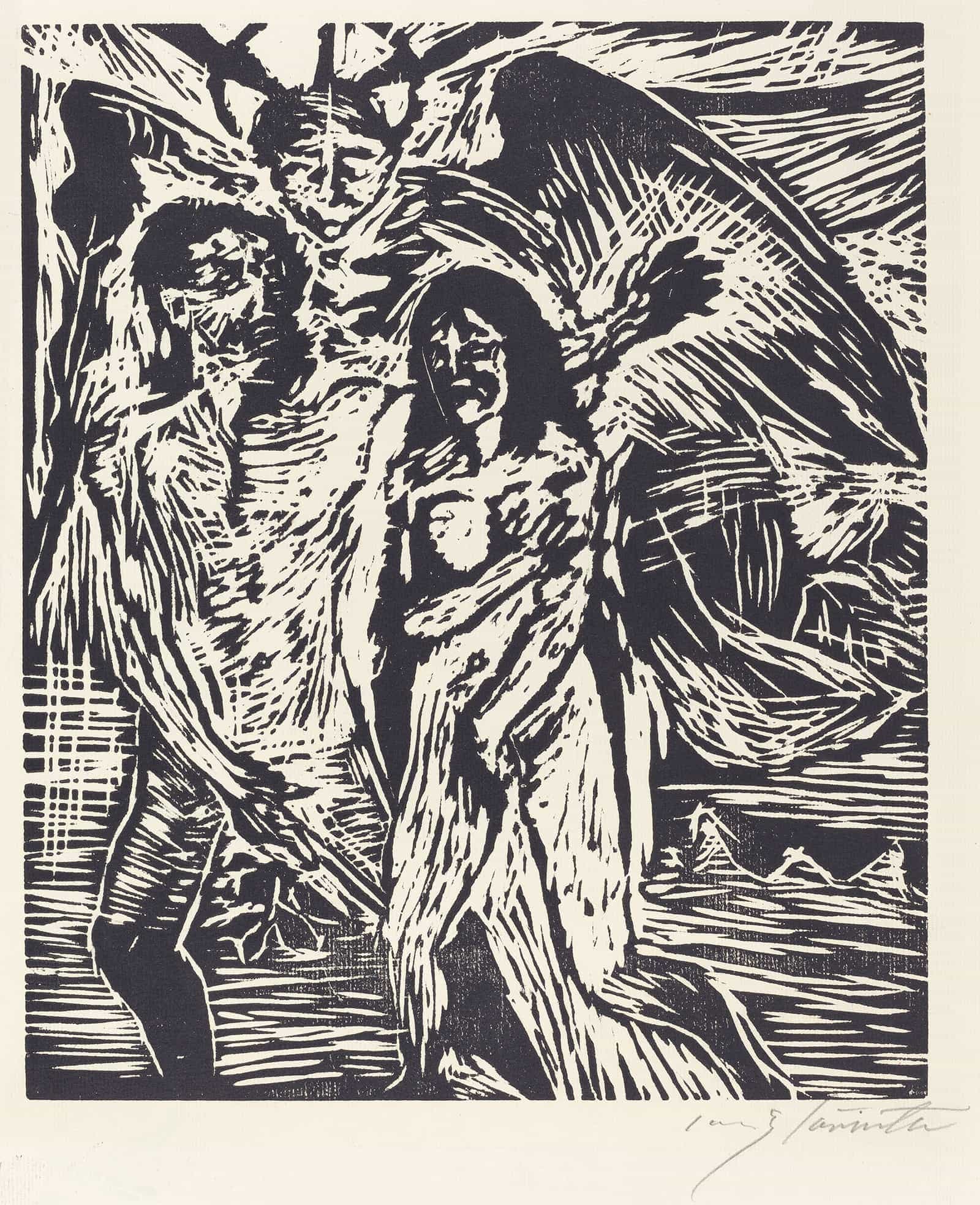 The Expulsion From Paradise Austreibung Aus Dem Paradies by Lovis Corinth