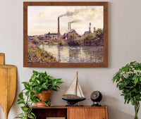 The Factory At Pontoise by Camille Pissarro