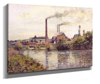 The Factory At Pontoise by Camille Pissarro