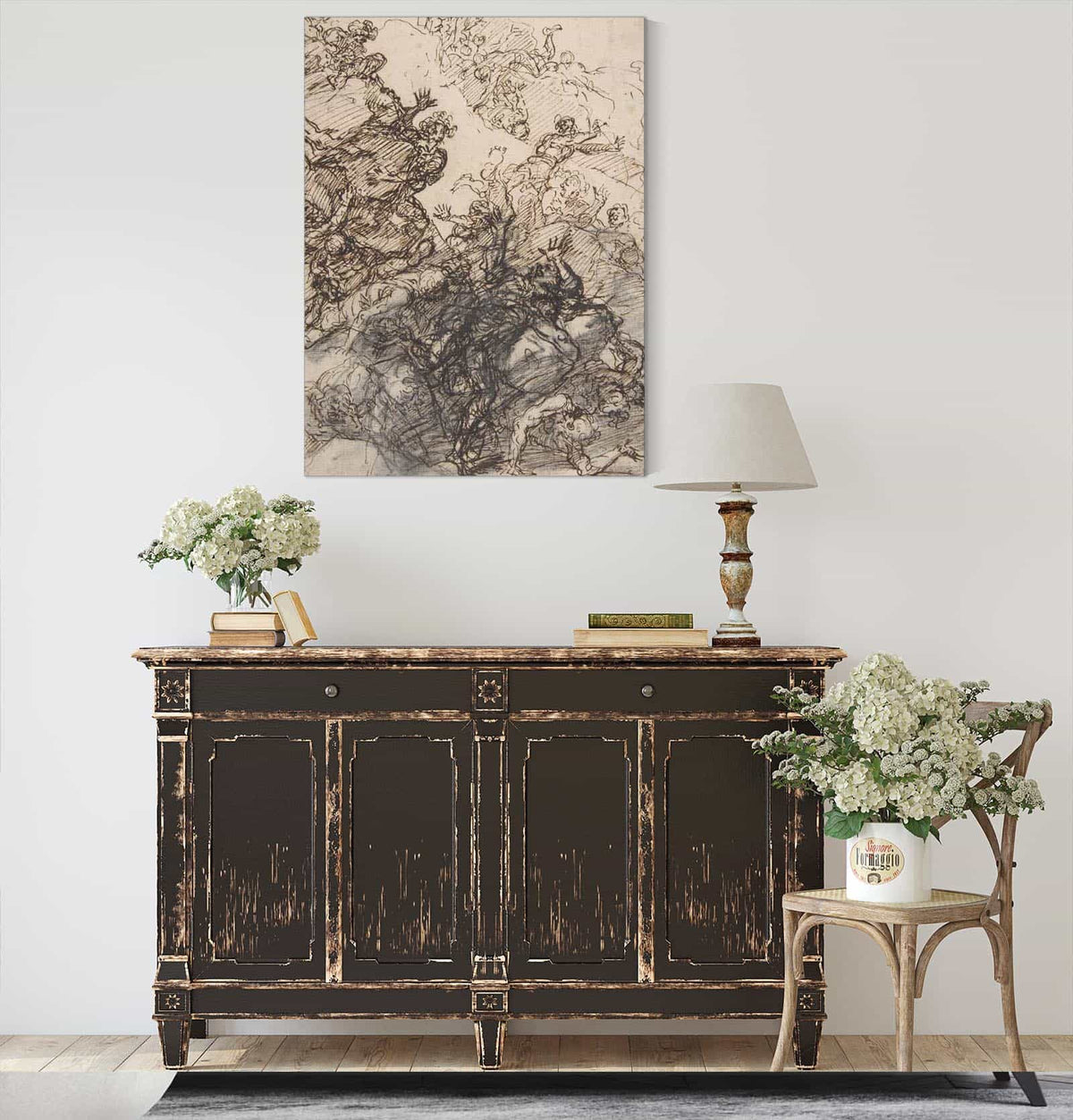 The Fall Of The Giants by Salvator Rosa