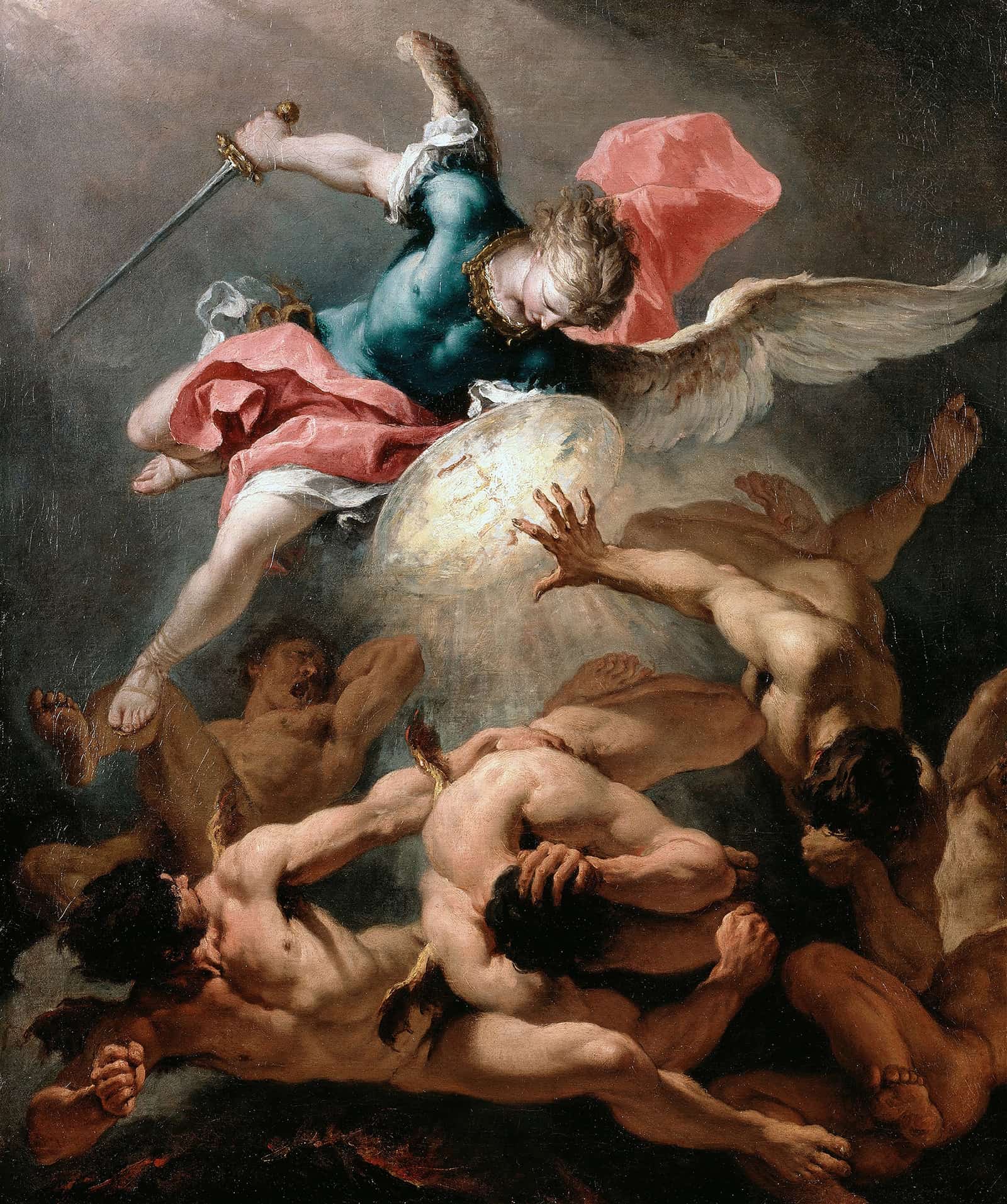 The Fall Of The Rebel Angels by Sebastiano Ricci