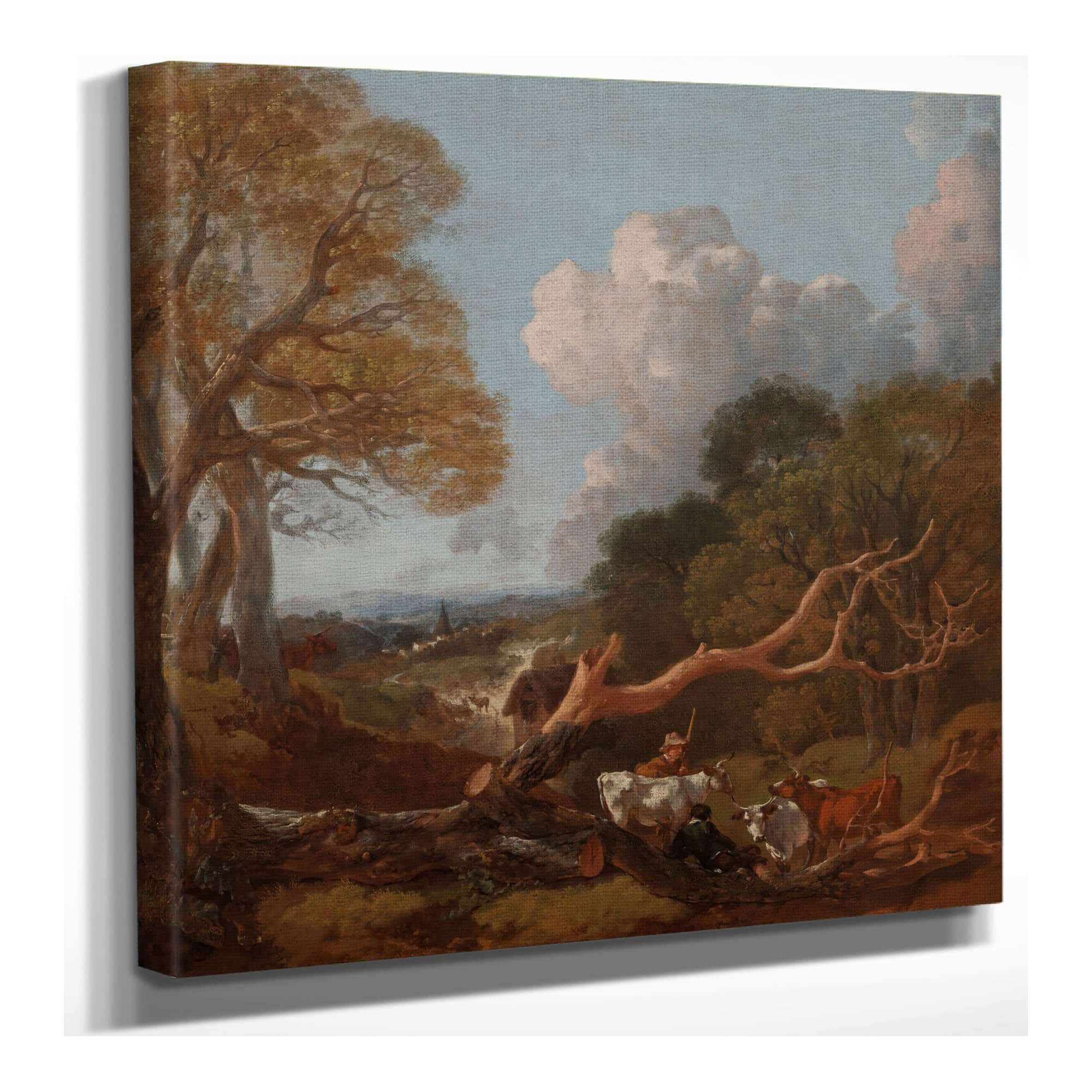 The Fallen Tree Between And by Thomas Gainsborough