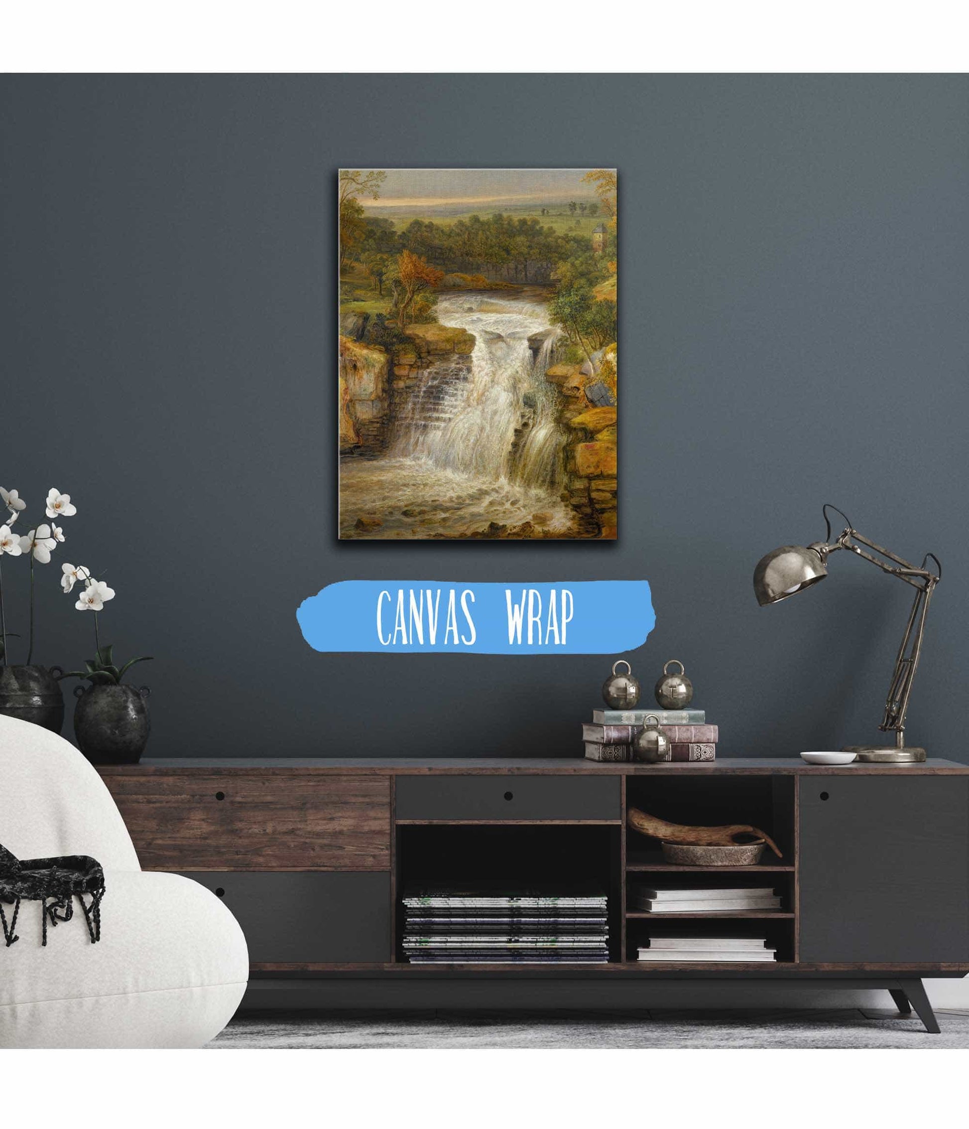 The Falls Of The Clyde After A Flood by James Ward