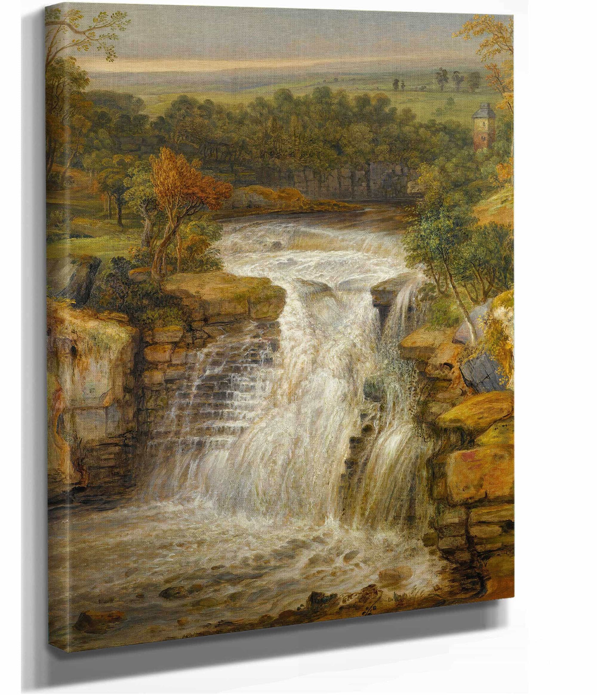 The Falls Of The Clyde After A Flood by James Ward