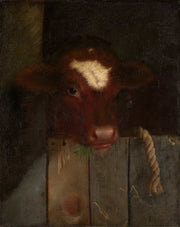The Family Cow Calfs Head by William Merritt Chase