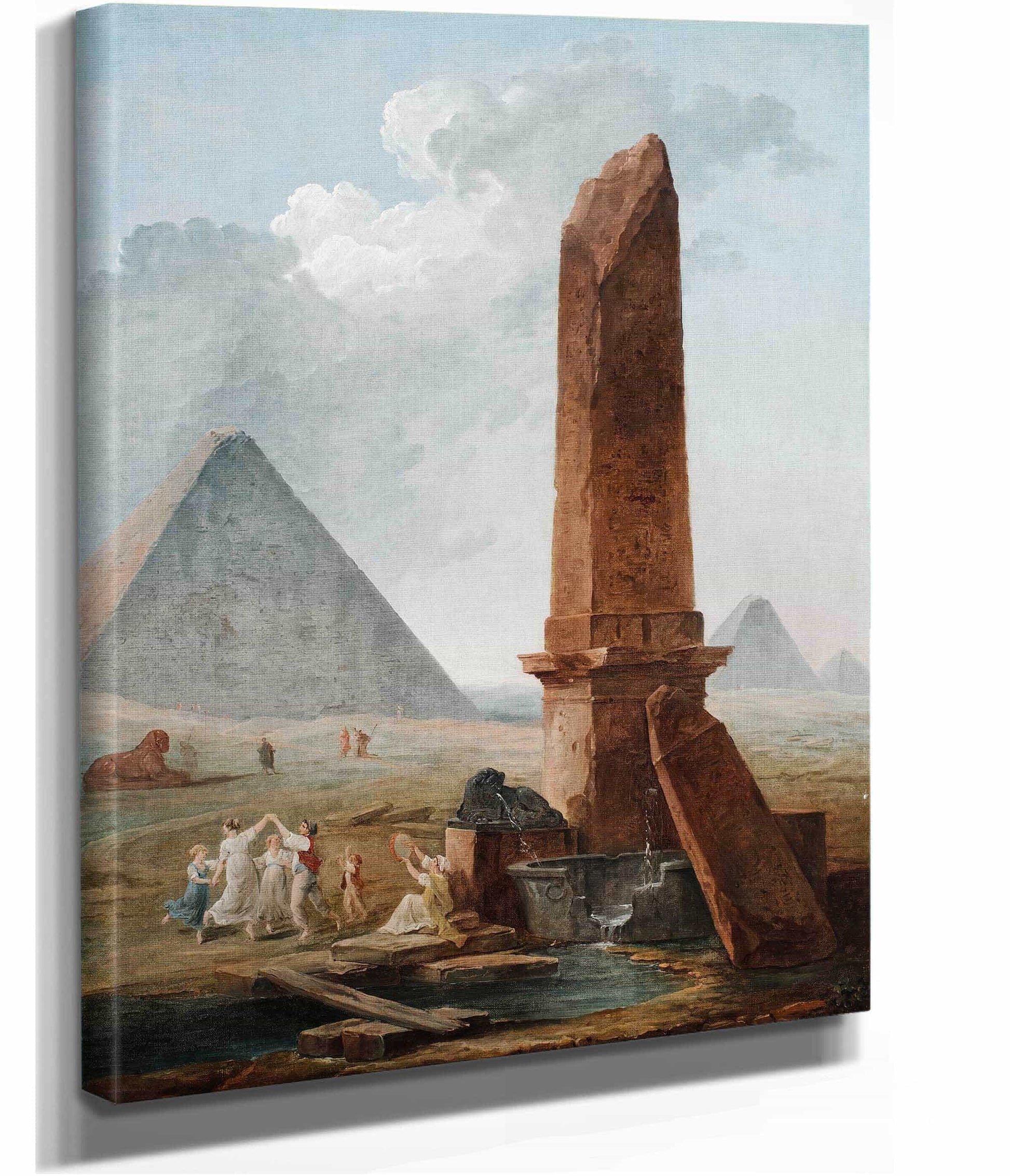 The Farandole Amidst Egyptian Monuments by Hubert Robert