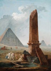 The Farandole Amidst Egyptian Monuments by Hubert Robert