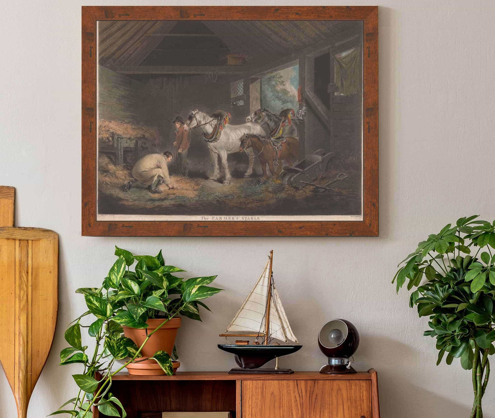 The Farmers Stable by George Morland