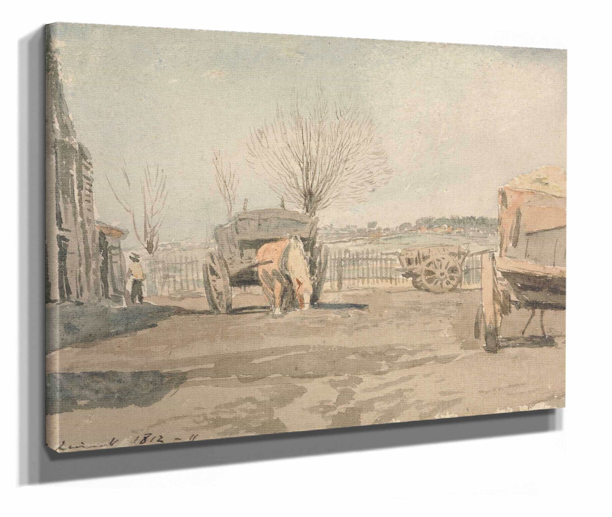 The Farmyard by John Linnell