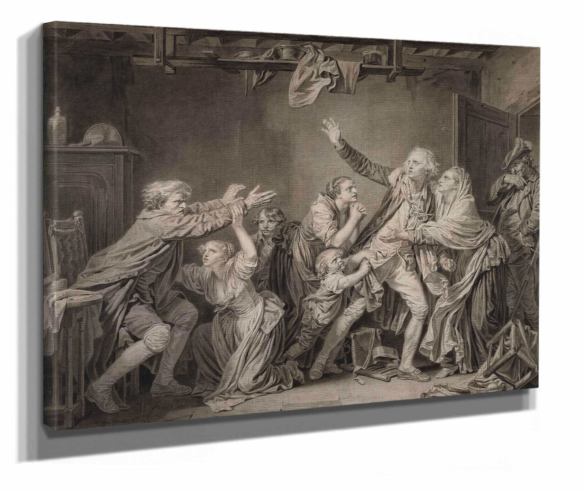 The Fathers Curse The Ungrateful Son by Jean Baptiste Greuze