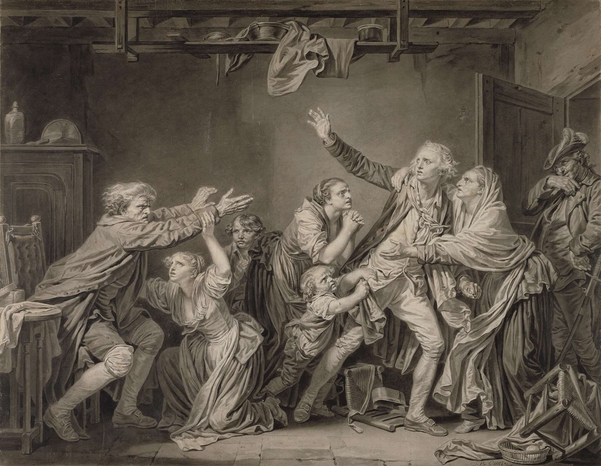 The Fathers Curse The Ungrateful Son by Jean Baptiste Greuze