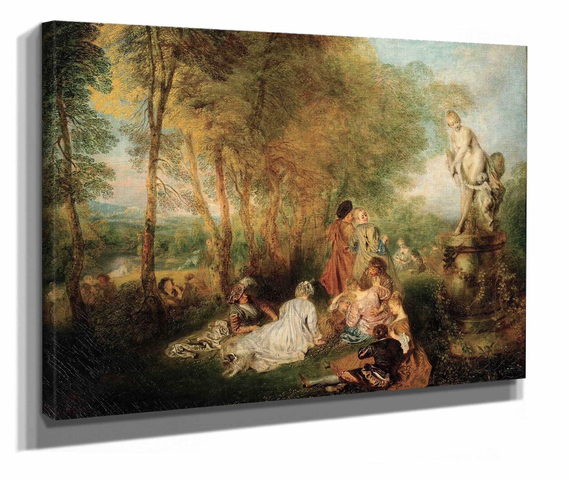The Feast Of Love by Jean Antoine Watteau