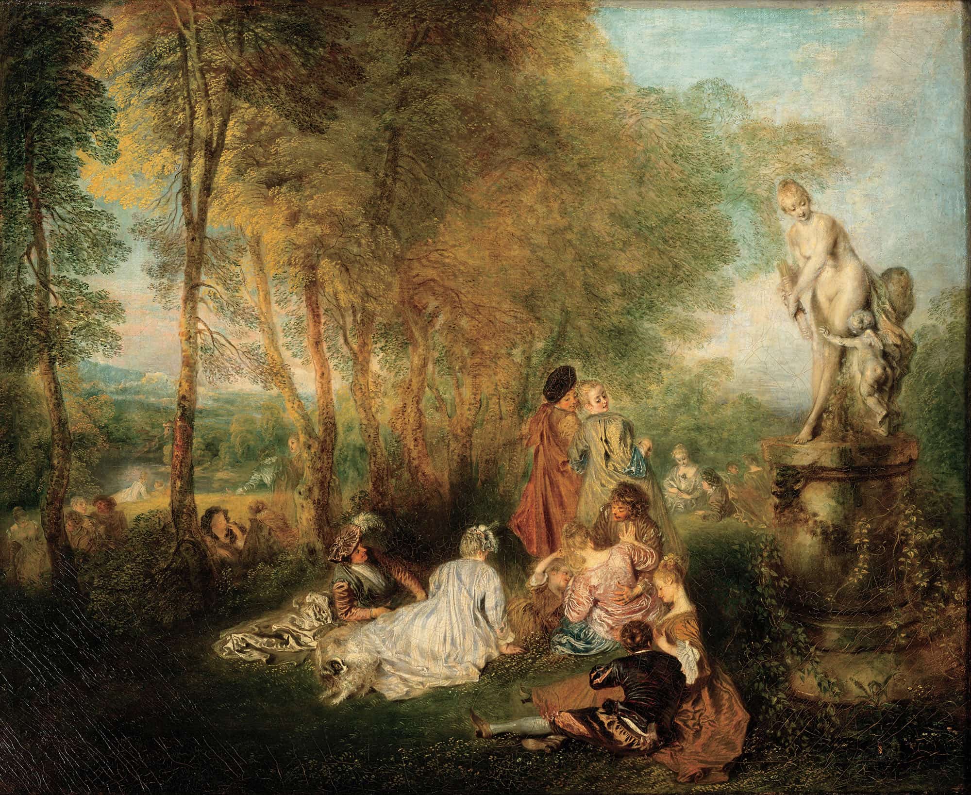 The Feast Of Love by Jean Antoine Watteau