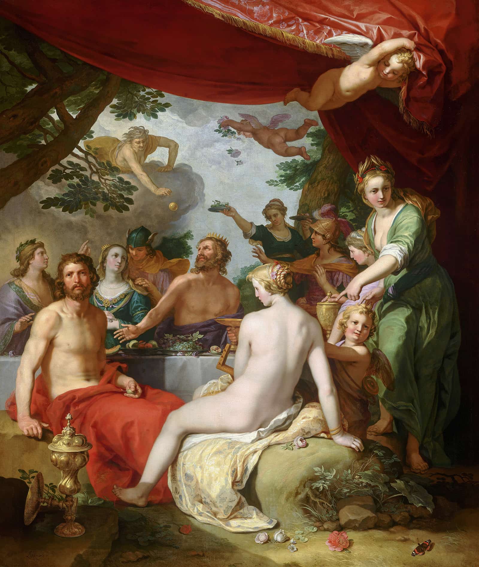 The Feast Of The Gods At The Wedding Of Peleus And Thetis by Abraham Bloemaert