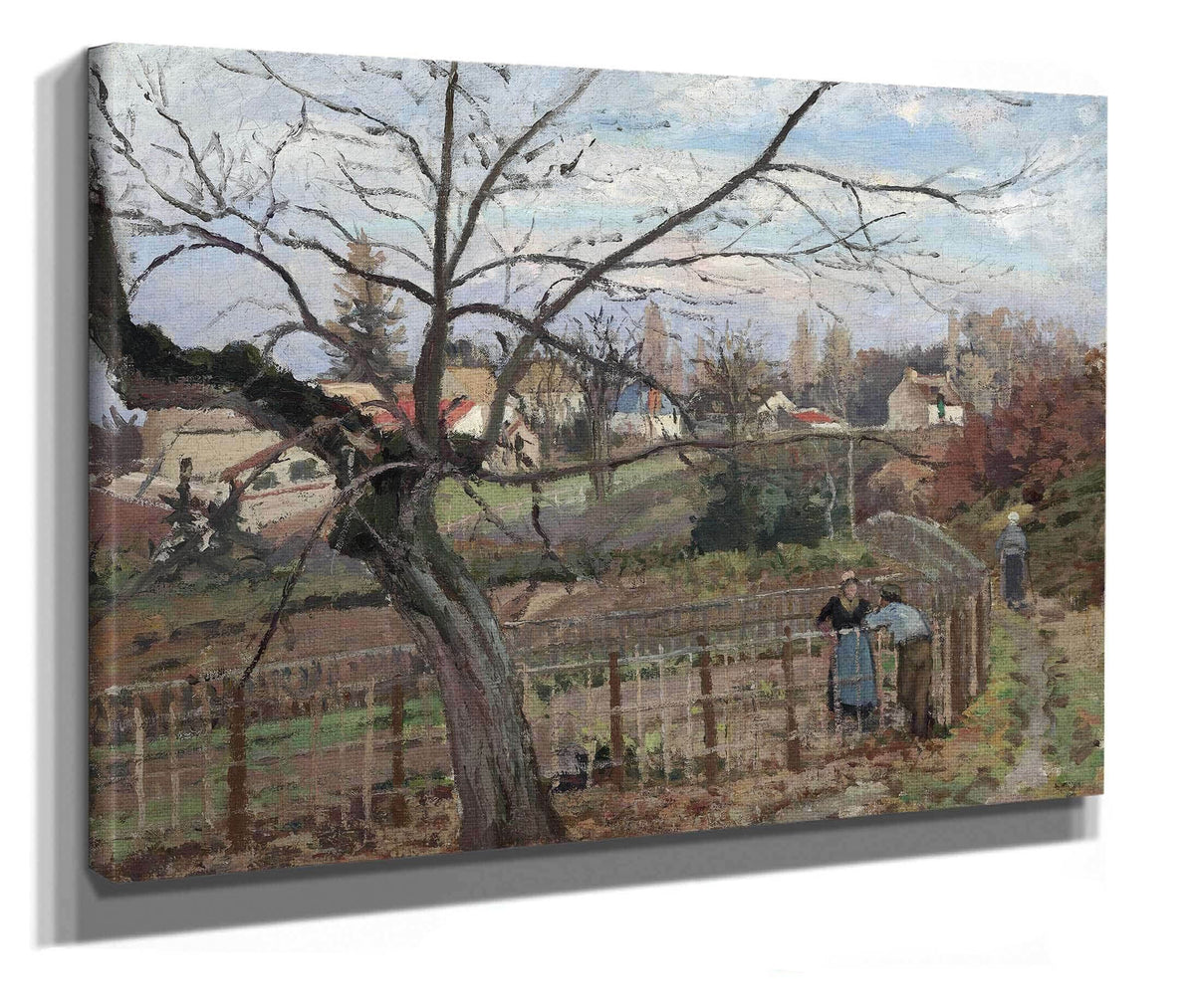 The Fence by Camille Pissarro