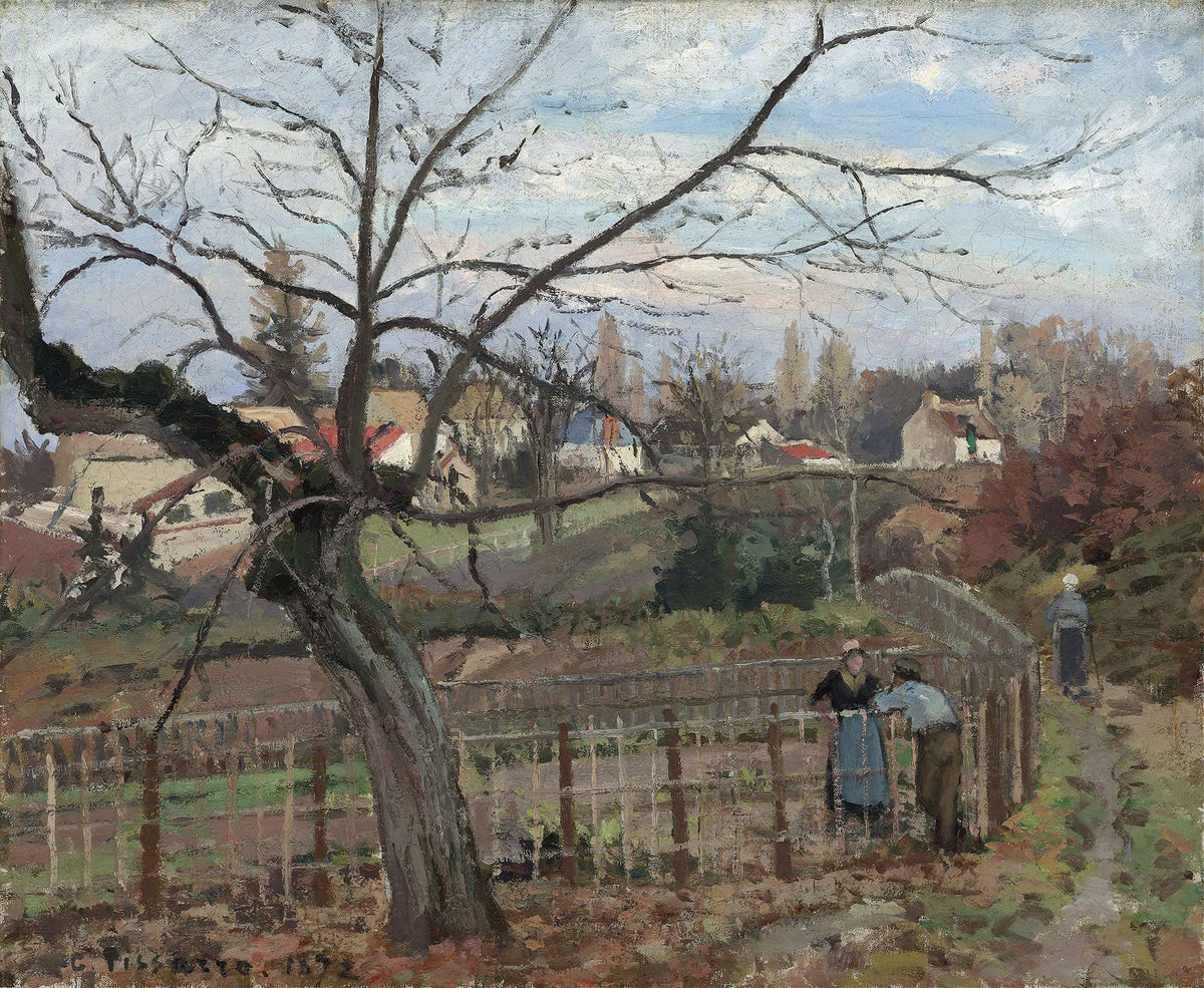 The Fence by Camille Pissarro