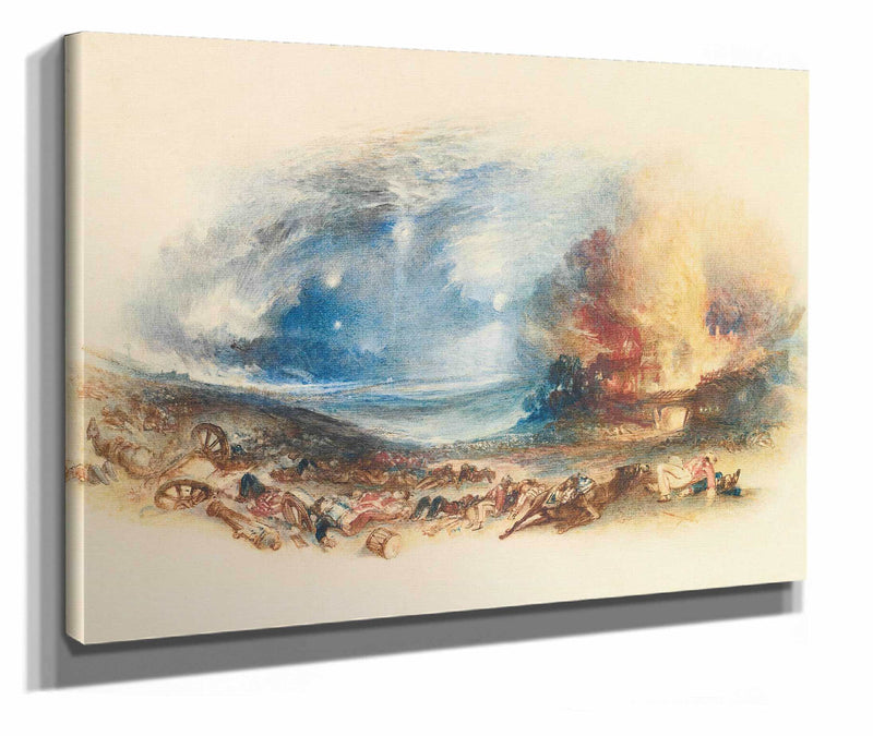 The Field Of Waterloo Seen From Hougoumont by Joseph Mallord William Turner