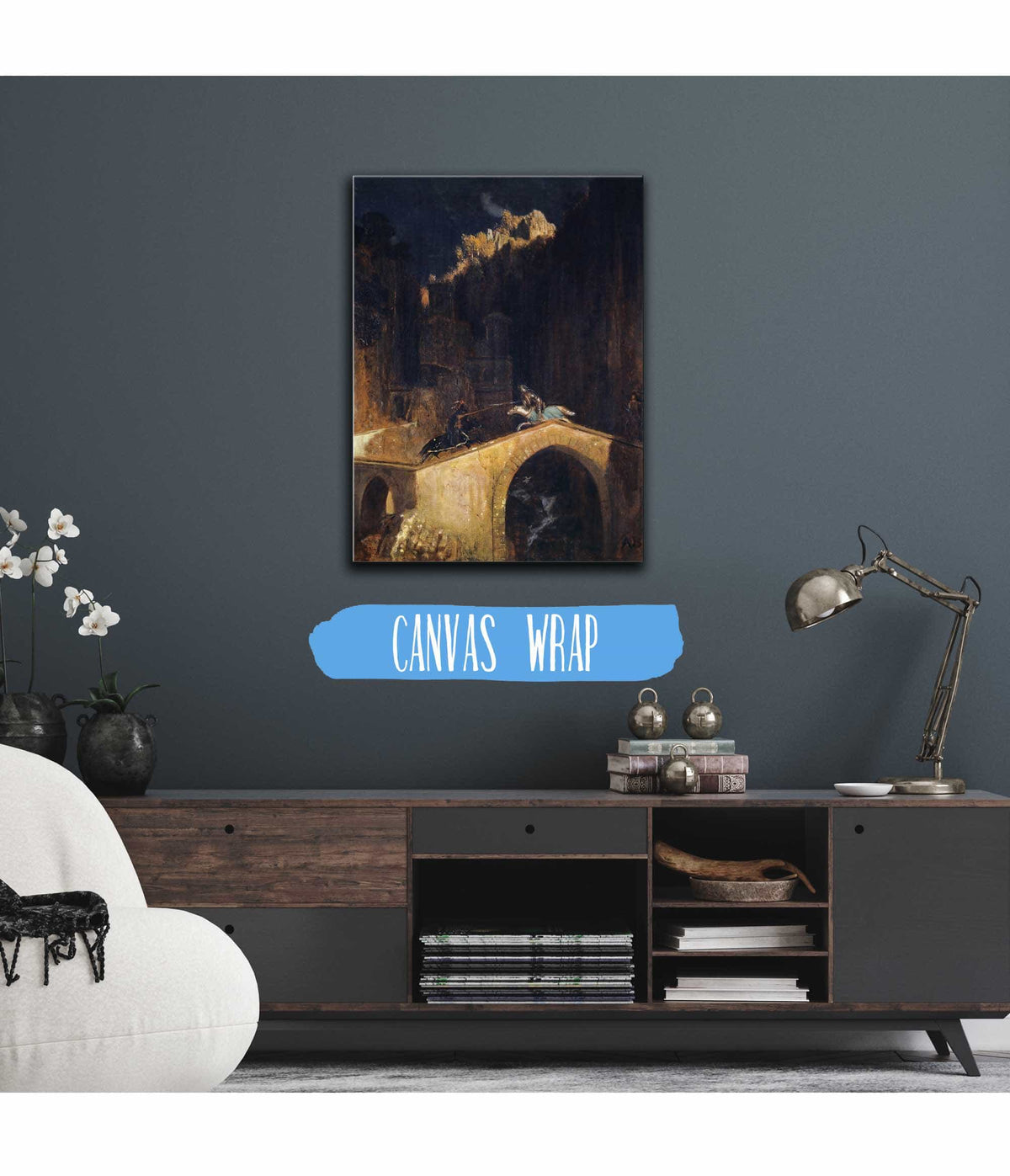 The Fight On The Bridge by Arnold Bocklin