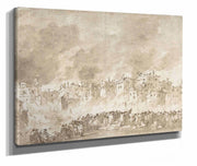 The Fire At San Marcuola  by Francesco Guardi