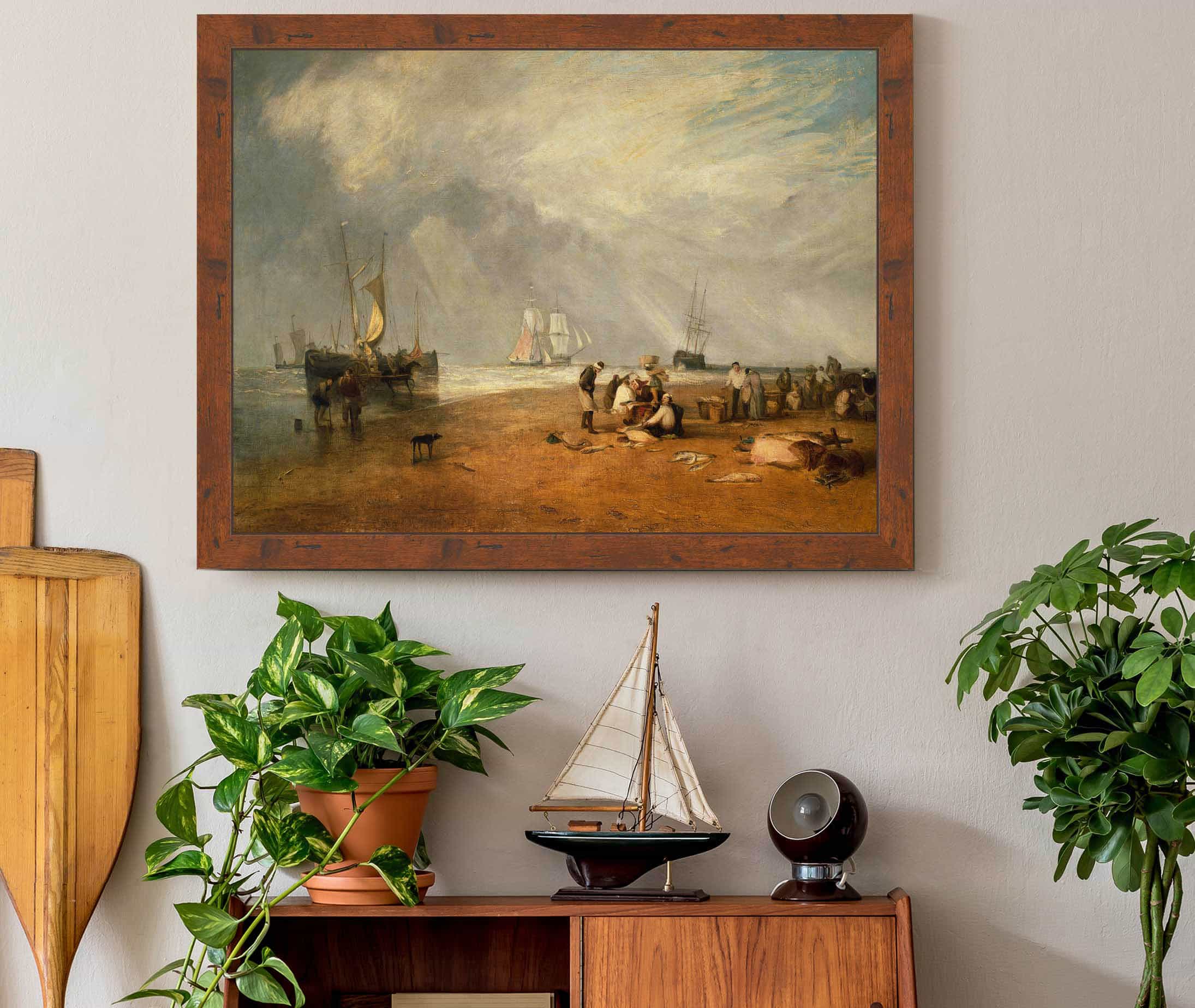 The Fish Market At Hastings Beach by Joseph Mallord William Turner