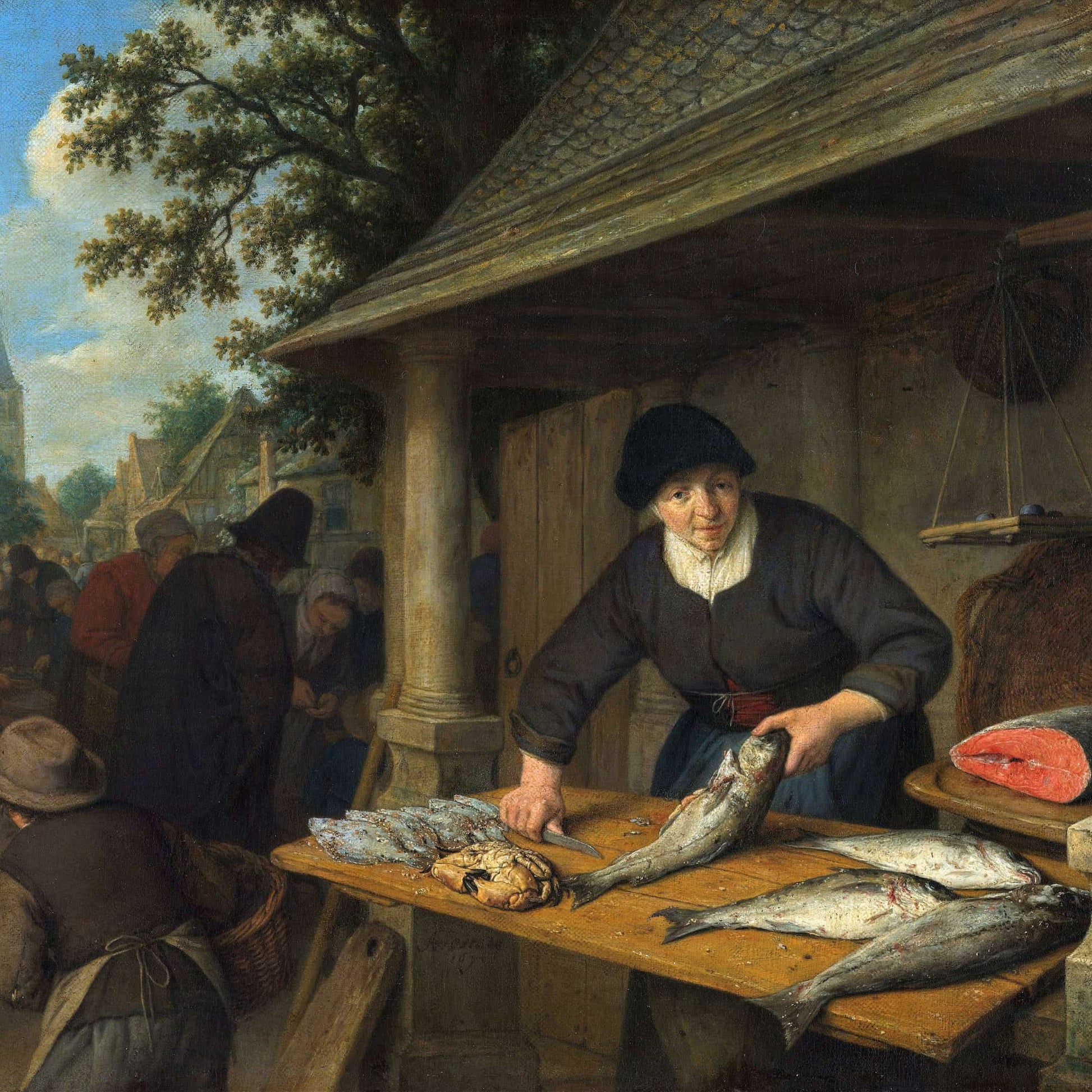 The Fishwife by Adriaen Van Ostade