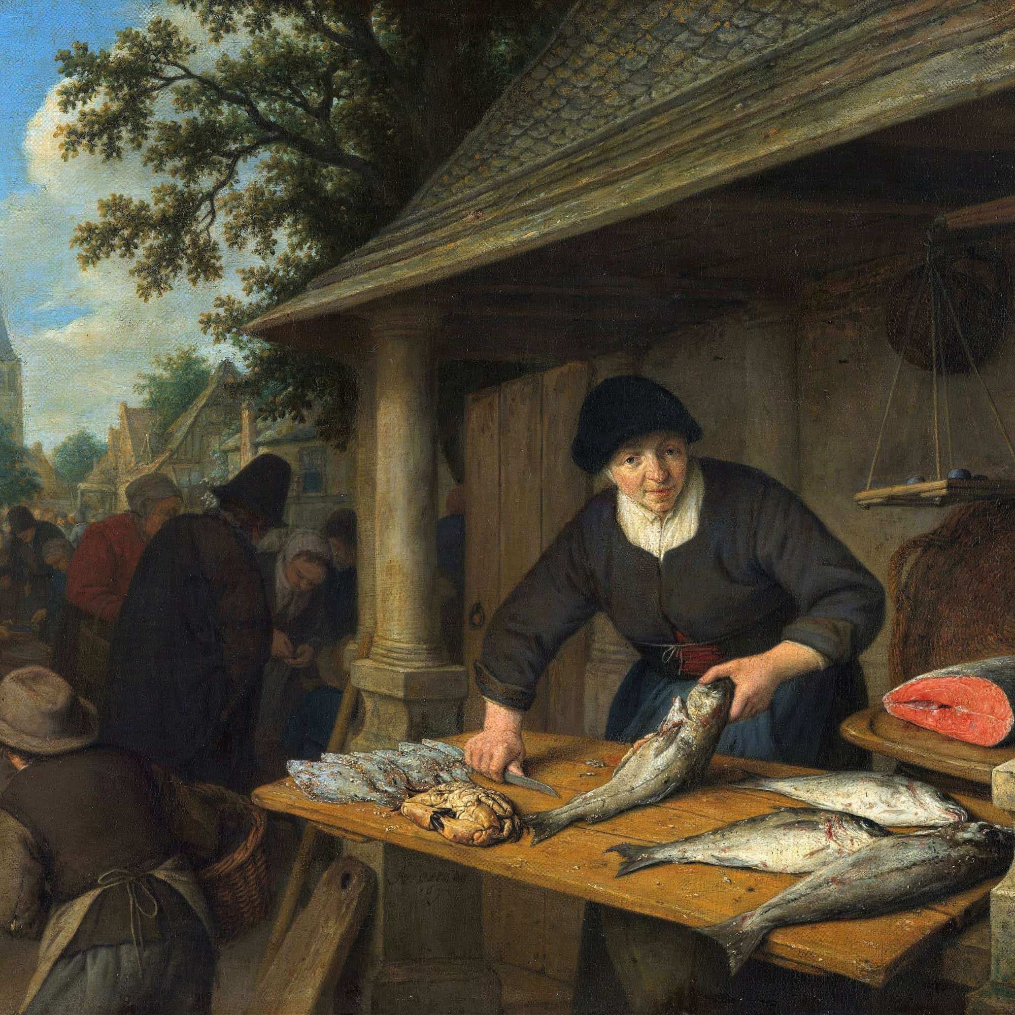The Fishwife by Adriaen Van Ostade