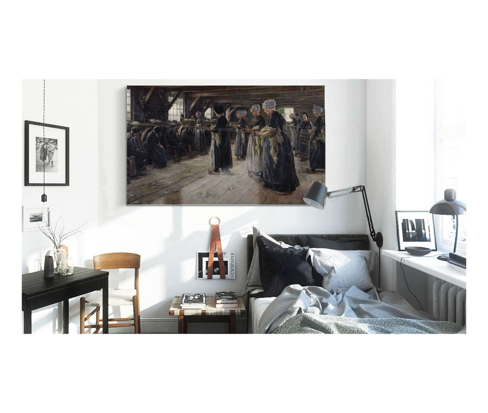 The Flax Barn At Laren by Max Liebermann