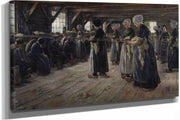 The Flax Barn At Laren by Max Liebermann