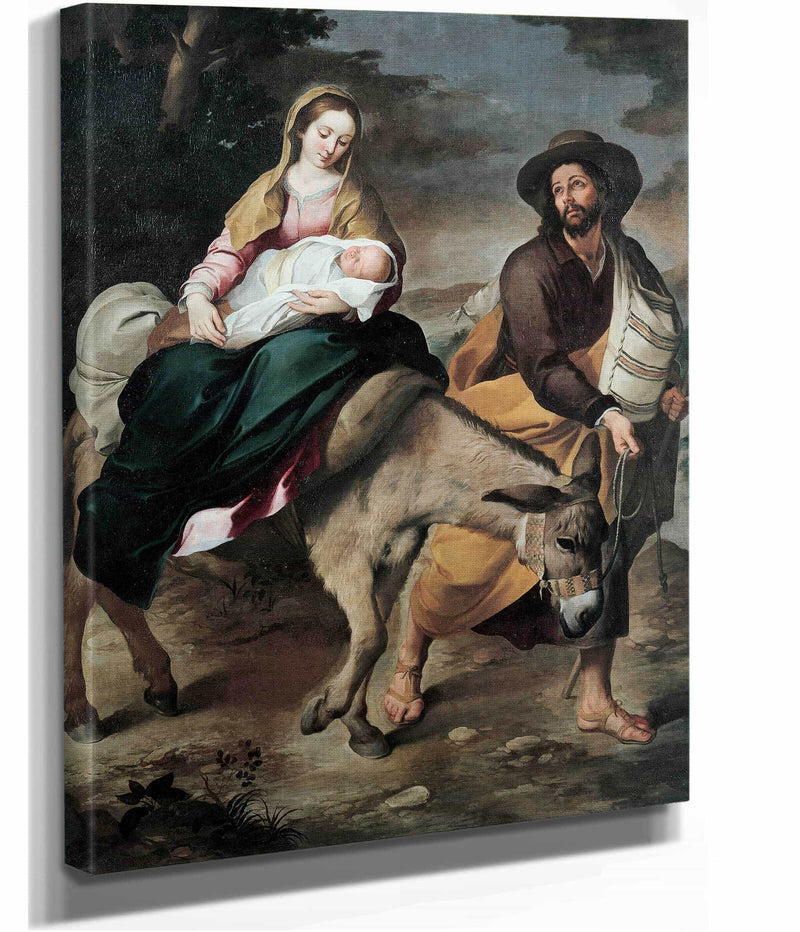 The Flight Into Egypt Between And by Bartolome Esteban Murillo