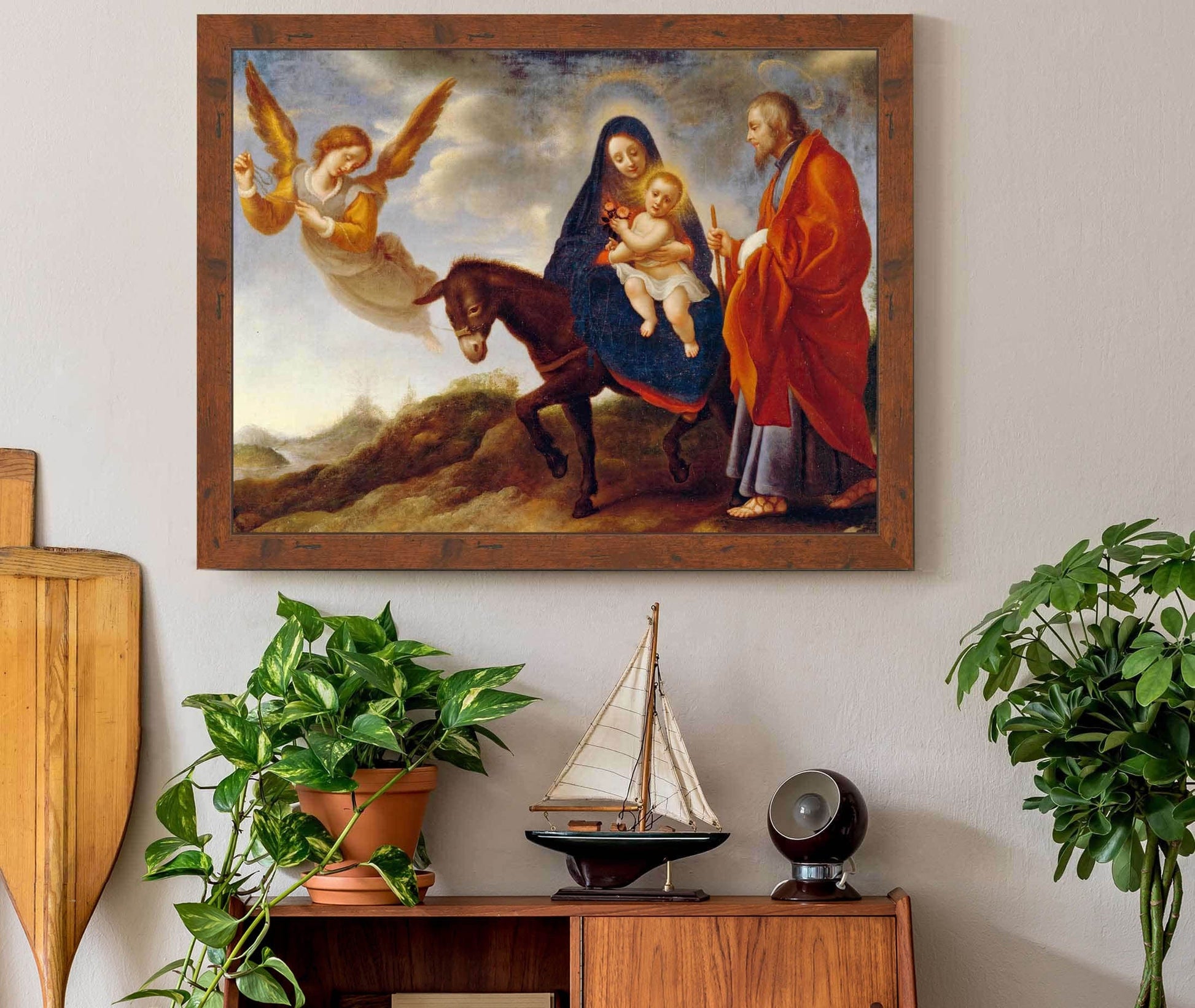 The Flight Into Egypt Between And by Carlo Dolci