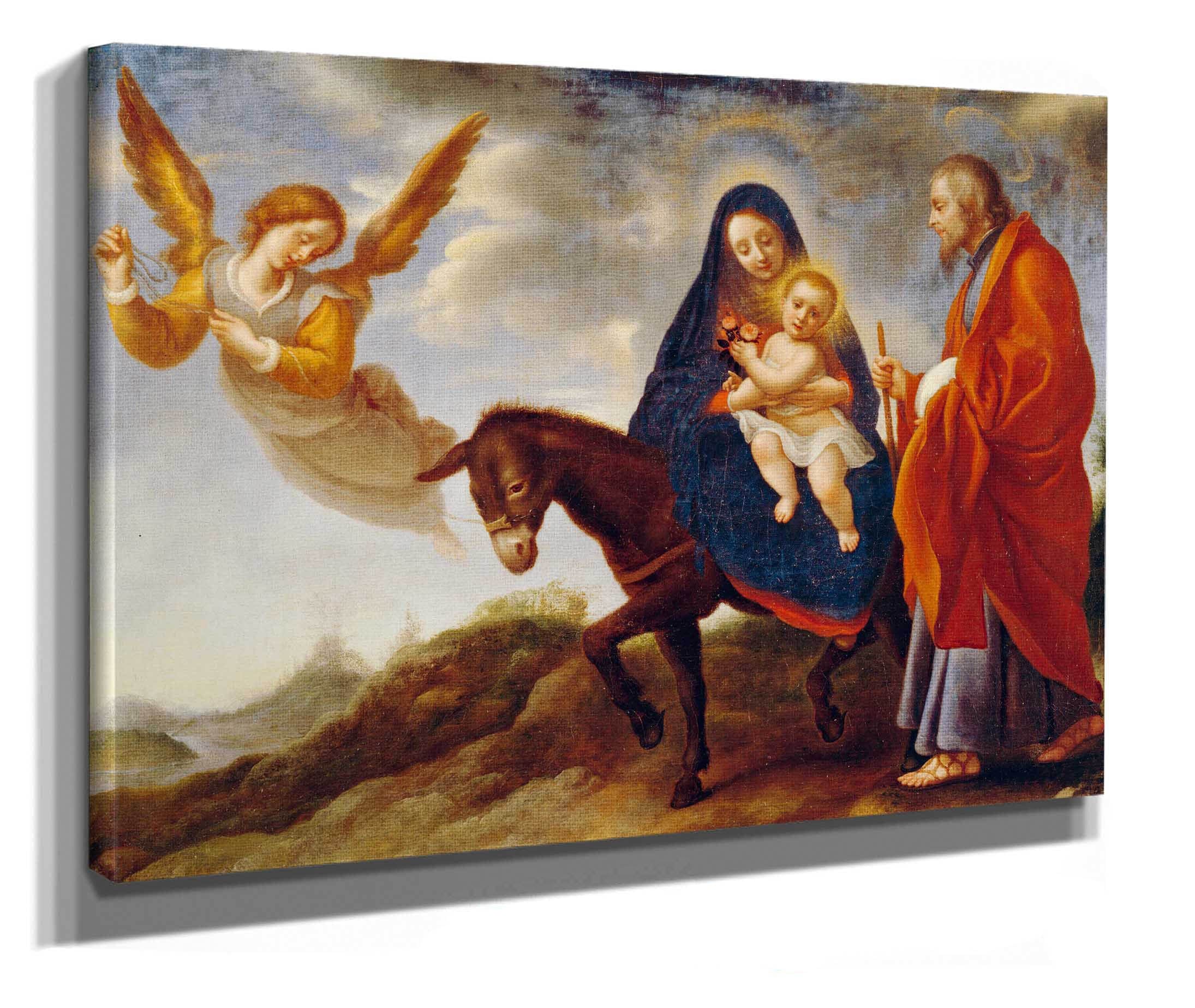 The Flight Into Egypt Between And by Carlo Dolci