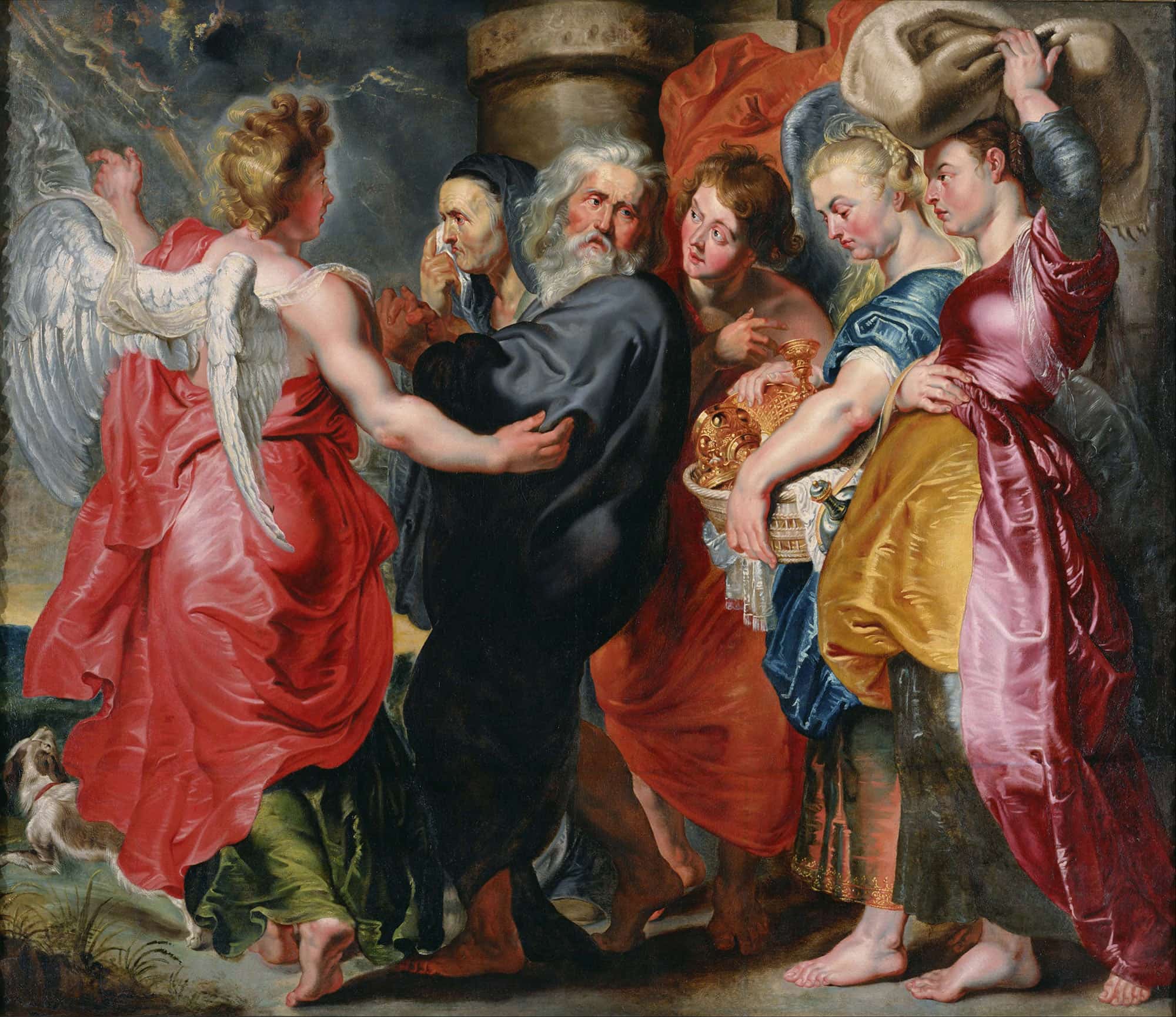 The Flight Of Lot And His Family From Sodom by Jacob Jordaens